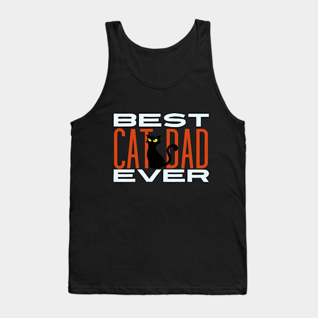 Best cat dad ever Tank Top by Tecnofa